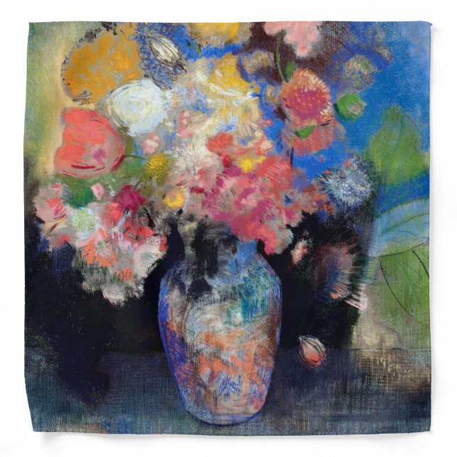 Vase of Flowers, Redon Bandana (Front)