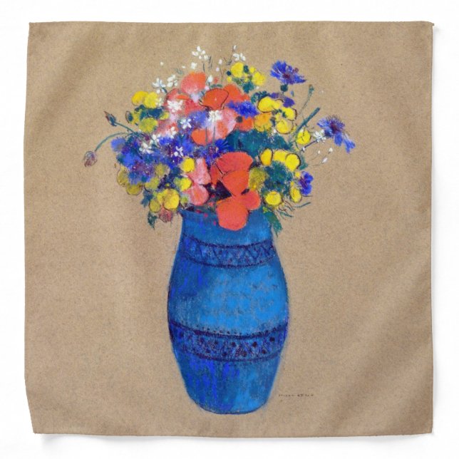 Vase of Flowers, Redon Bandana (Front)