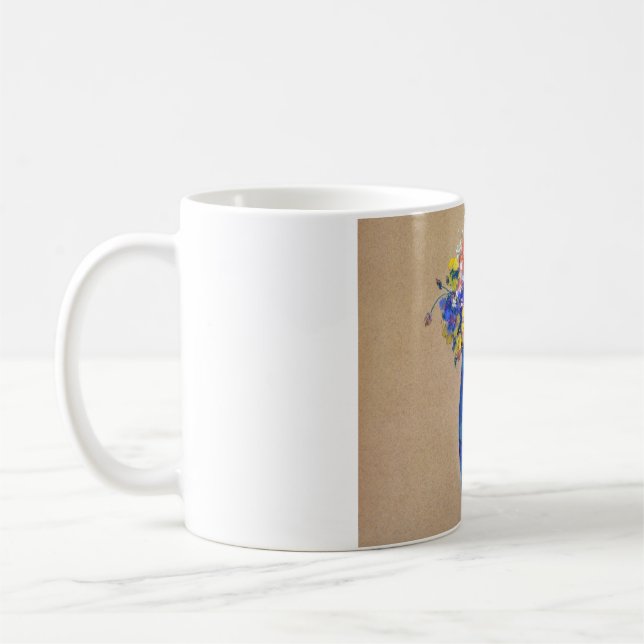 Vase of Flowers, Redon Coffee Mug (Left)