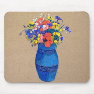Vase of Flowers, Redon Mouse Pad