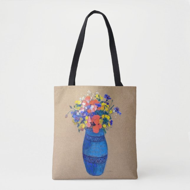 Vase of Flowers, Redon Tote Bag (Front)