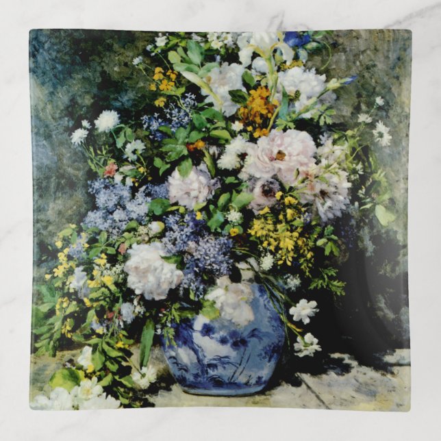 Vase of Flowers Trinket Tray (Front)