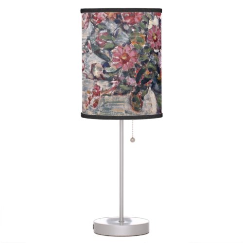 Vase of Flowers Zinnias by Maurice Prendergast Table Lamp