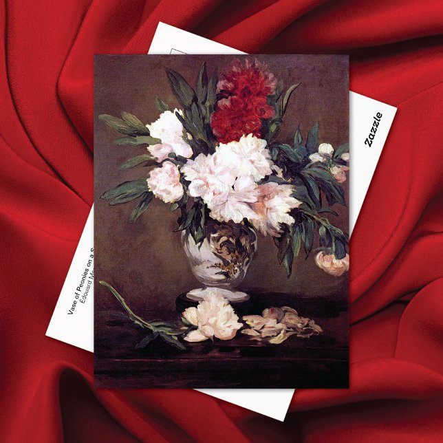 Vase of Peonies Édouard Manet Postcard (Creator Uploaded)