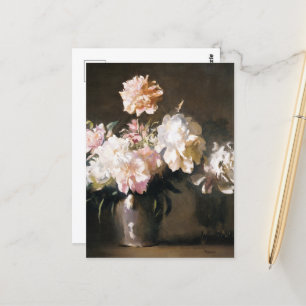 Vase of Peonies Postcard