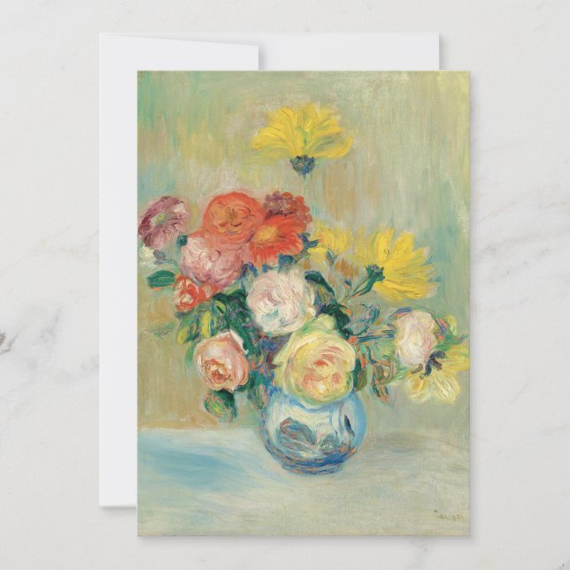 Vase of Roses and Dahlias | Renoir (Front)