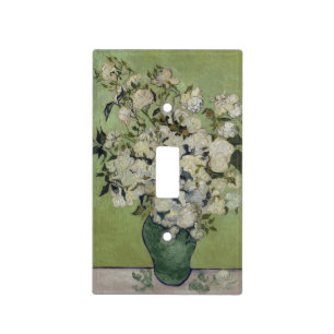 Vase of Roses by Vincent Van Gogh Light Switch Cover