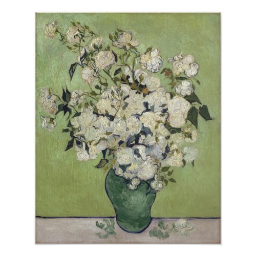 Vase of Roses by Vincent Van Gogh Photo Print