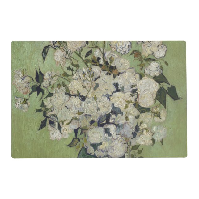 Vase of Roses by Vincent Van Gogh Placemat (Front)