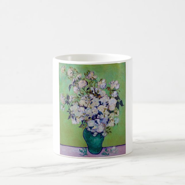 Vase of Roses, Vincent van Gogh Coffee Mug (Center)
