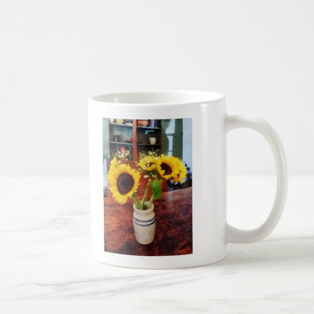Vase of Sunflowers Coffee Mug (Right)