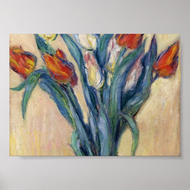 Vase of Tulips - Claude Monet Poster (Front)
