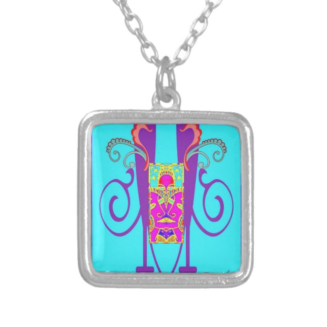 "VASE OF WISDOM" ART DECO NECKLACE (Front)