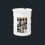 Vase / Pitcher - White Rabbit, Alice in Wonderland<br><div class="desc">This vase or pitcher is a wonderful Mother's Day gift! It is covered with illustrations depicting the White Rabbit from Lewis E. Carroll's Alice in Wonderland.


►Questions? Regella@Rocketmail.com</div>