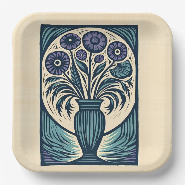 Vase Three Paper Plates (Front)