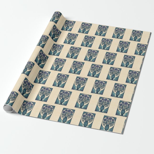 Vase Three Wrapping Paper (Unrolled)