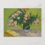 Vase w Oleanders & Books by Van Gogh Postcard<br><div class="desc">Van Gogh - a celebration of the Masters of Art</div>