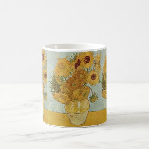 Vase with 12 sunflowers _ Vincent Van Gogh Coffee Mug