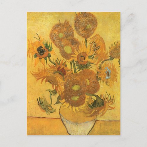 Vase with 15 Sunflowers by Vincent van Gogh Postcard