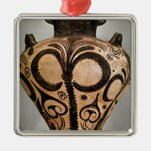 Vase with a floral decoration, from Mycenae Metal Ornament