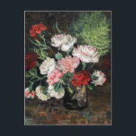 Vase with Carnations by Vincent Van Gogh, 1886 Pos Postcard<br><div class="desc">Van Gogh - a celebration of the Masters of Art</div>