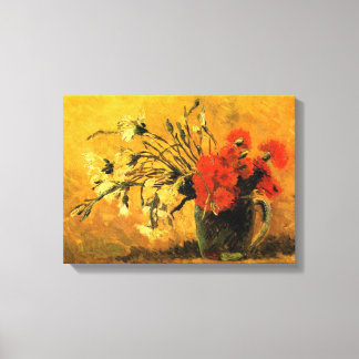 Vase with Carnations by Vincent van Gogh Canvas Print