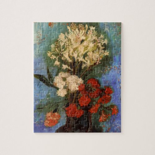 Vase with Carnations by Vincent van Gogh Jigsaw Puzzle