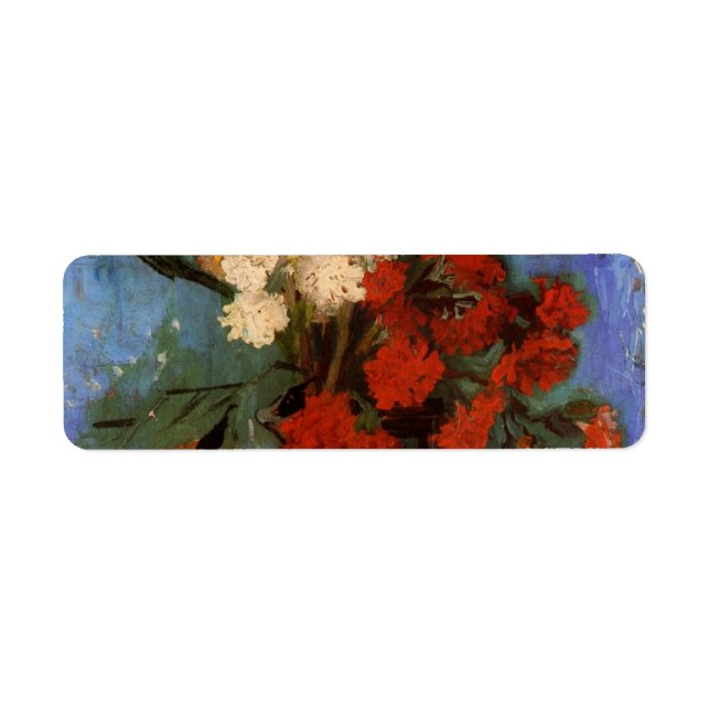 Vase with Carnations by Vincent van Gogh Label (Front)