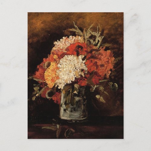 Vase with Carnations by Vincent van Gogh Postcard