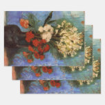 Vase with Carnations by Vincent van Gogh Wrapping Paper Sheets