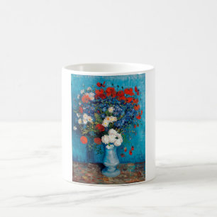 Vase with Cornflowers and Poppies, Van Gogh Coffee Mug