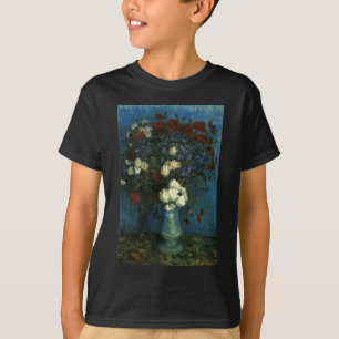 Vase with Cornflowers and Poppies, van Gogh T-Shirt