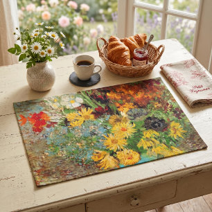 Vase with Daisies and Anemones by Vincent van Gogh Cloth Placemat