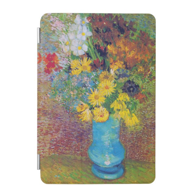 Vase with Daisies and Anemones, Van Gogh iPad Mini Cover (Front)