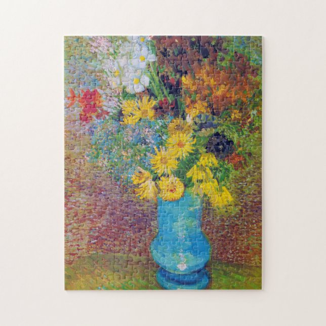 Vase with Daisies and Anemones, Van Gogh Jigsaw Puzzle (Vertical)