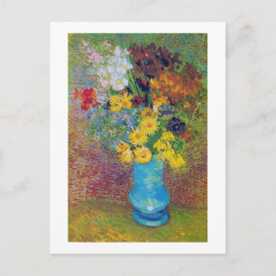 Vase with Daisies and Anemones, Van Gogh Postcard