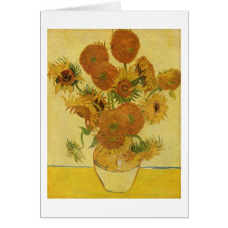 Vase with Fifteen Sunflowers, Van Gogh Fine Art Cards