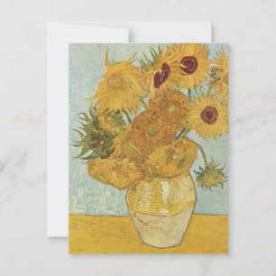 Vase with Fifteen Sunflowers Vincent van Gogh  Postcard