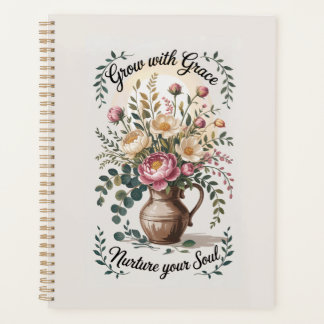 Vase With Florals Grow With Grace Quote Planner
