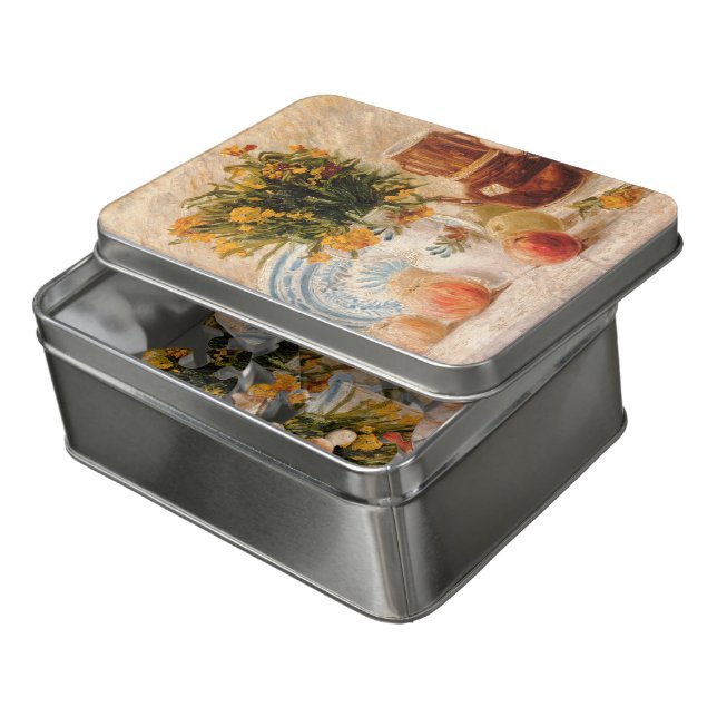 Vase with Flowers, Coffeepot and Fruit, van Gogh Jigsaw Puzzle (Lid Open)