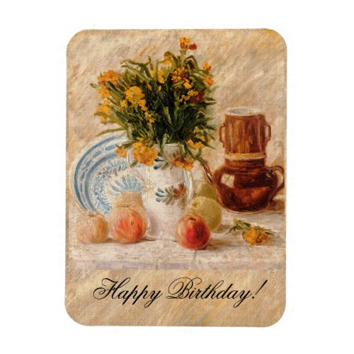 Vase with Flowers Coffeepot and Fruit van Gogh Magnet