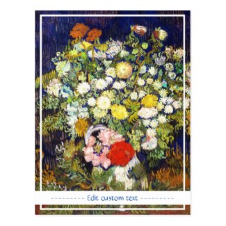 Vase with Flowers Vincent van Gogh fine art Postcard