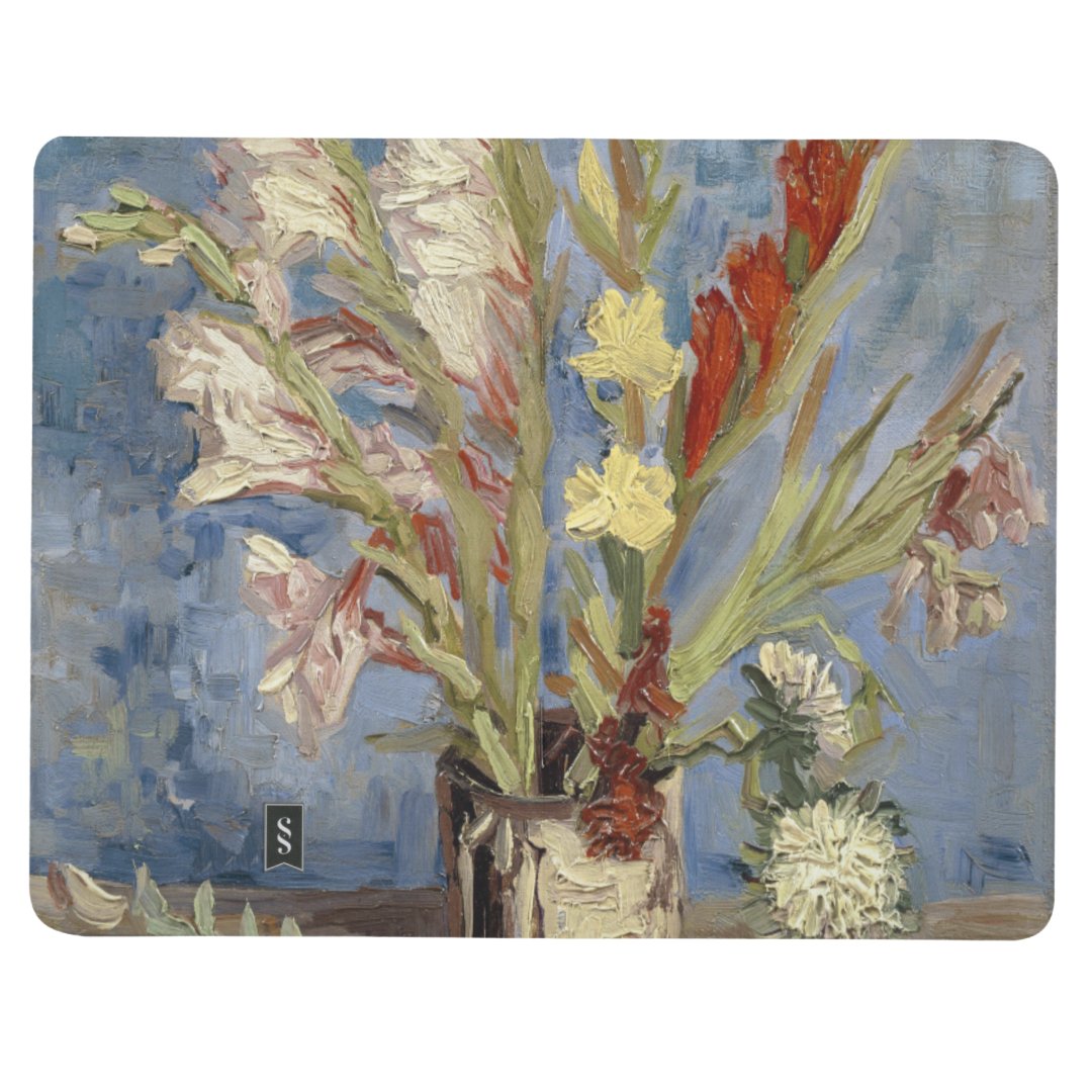 Vase with Gladioli and Chinese Asters by Van Gogh Journal | Zazzle