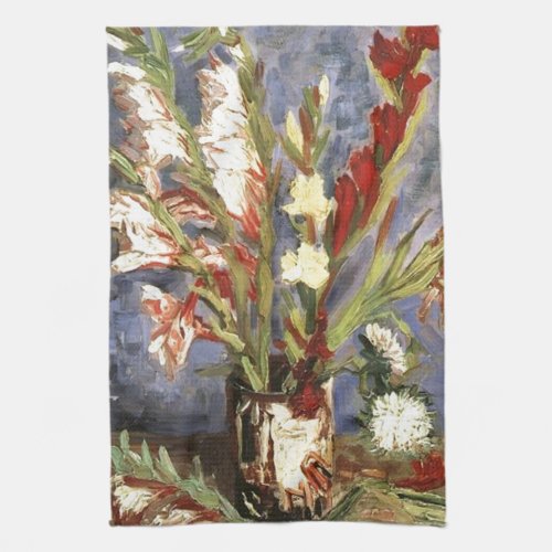 Vase with Gladioli by Vincent van Gogh 1886 Towel