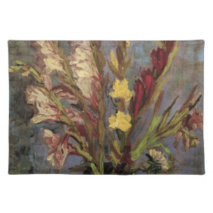 Vase with Gladioli by Vincent van Gogh Cloth Placemat