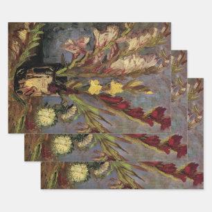 Vase with Gladioli by Vincent van Gogh Wrapping Paper Sheets
