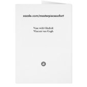 Vase with Gladioli (F248a) Van Gogh Fine Art (Back)