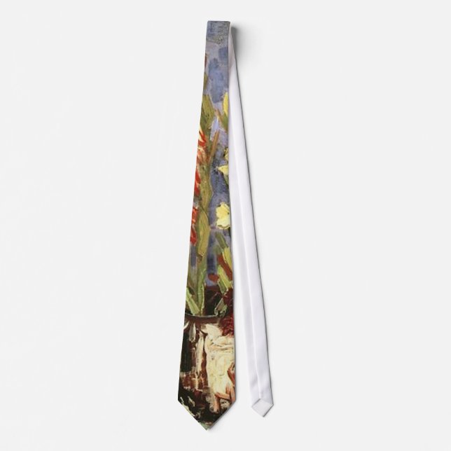 Vase with Gladioli Vincent van Gogh Tie (Front)