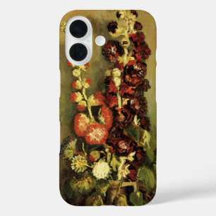 Vase with Hollyhocks by Vincent van Gogh iPhone 16 Case