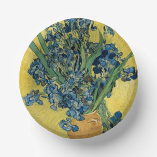 Vase with Irises by Van Gogh Paper Bowls